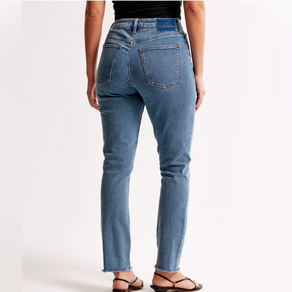 Abercrombie&Fitch The skinny High Rise Curve Love Blue Women's Jeans Sz 27 - Picture 7 of 9